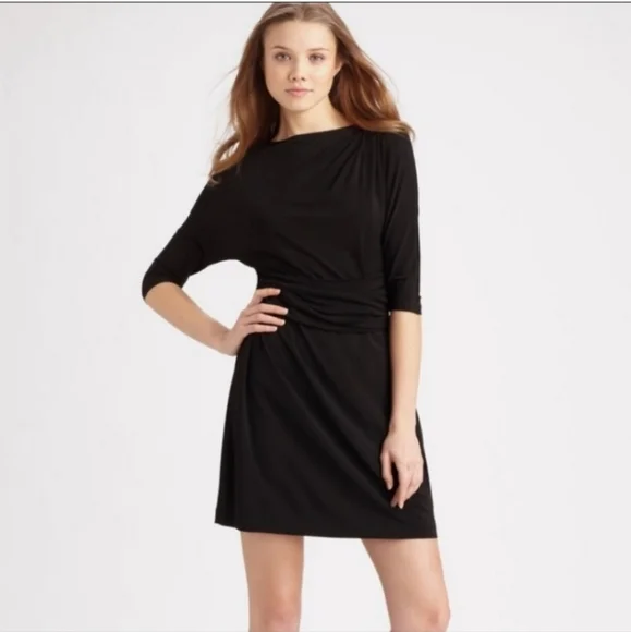 Theory Ivista Black Dress 3/4 Sleeves Size 8 NWT - Picture 14 of 14